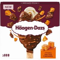 Helado Bombón Chuncky Salted Caramel HAAGEN DAZS, pack 3x80 ml