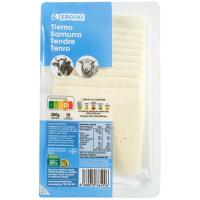Rodanxes de formatge tendre EROSKI, safata 200 g