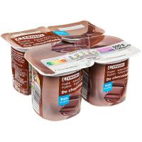 Postres sabor xocolata EROSKI, pack 4x125 g