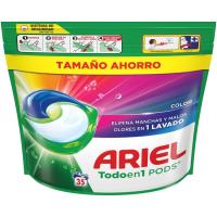 Detergente en cápsulas ARIEL COLOR, bolsa 35 dosis