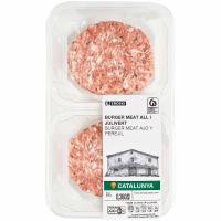 Burguer meat de cerdo-ternera, ajo-perejil EROSKI, bandeja 360 g