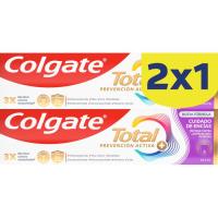 Dentífrico encías sanas COLGATE TOTAL ADVANCE, pack 2x75 ml