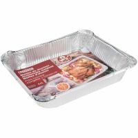 Molde de aluminio cuadrado 2,7 litros EROSKI, pack 2 uds