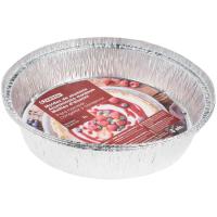 Molde de aluminio redondo 1 litro EROSKI, pack 12 uds