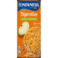 Galleta digestive manzana FONTANEDA, caja 198 gr