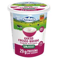 Queso fresco batido 0% ASTURIANA, tarrina 400 g
