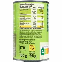 Pèsols fins EROSKI, pack 2x95 g