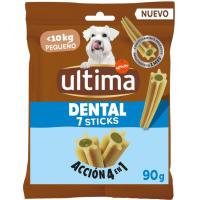 Snack per a gos mini snack dental ULTIMA, paquet 90 g