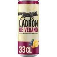 Tinto de verano limón LADRÓN DE VERANO, 33 cl