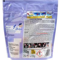 Detergent en càpsules 3n1 sensacion floral EROSKI, 24 dosi