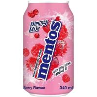 Refresco sin gas berry mix MENTOS, lata 34 cl