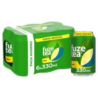 Refresc de te a la llimona FUZE TEA, pack 6 x 33 cl