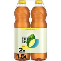 Refresc de te a la llimona sense sucre FUZE TEA, pack 2 x 1,5 litres