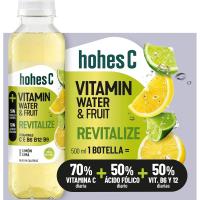 Beguda Vitaminada Revitalitzi de llimona i llima HOHES C, ampolla 50 cl