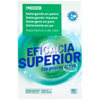 Detergent en pols eficàcia superior EROSKI, maleta 65 dosi