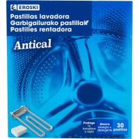 Pastillas antical lavadora EROSKI, 30 do