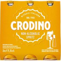 Aperitivo spritz sin alcohol CRODINO, pack 3x17,5 cl