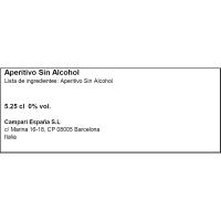Aperitivo spritz sin alcohol CRODINO, pack 3x17,5 cl