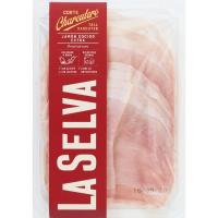 Jamón cocido extra 50% duroc 98% cárnico LA SELVA, bandeja 90 g