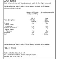 Atún claro en aceite de oliva virgen CAMPOS, pack 3x65 g