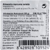 Almendra marcona salada LES GARRIGUES, bolsa 100 g