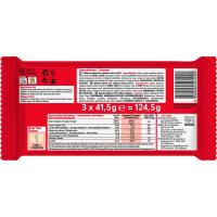 Barretes de xocolate blanc KIT KAT, pack 3x41,5 g