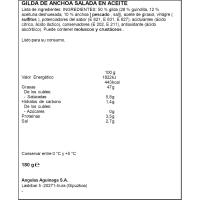 Gildas d'anxova AGUINAMAR, 6 u, safata 180 g