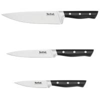 Cuchillos: Chef 20 cm, Utility 12 cm y pelador 9 cm, TEFAL, 3 uds