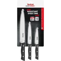 Cuchillos: Chef 20 cm, Utility 12 cm y pelador 9 cm, TEFAL, 3 uds