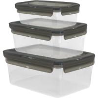 Hermético de plástico: 1 litro, 2,2 litros y 3,7 litros TEFAL, set 3 uds