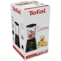 Batidora de vaso de plástico negro, 600 W, 4cuchillas, pica hielo TEFAL