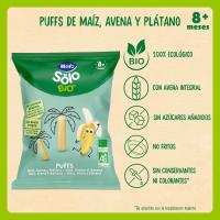 Snack Bio de maíz, avena y plátano HERO, bolsa 25 g