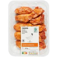 Ales de pollastre sabor barbacoa EROSKI, safata 500 g