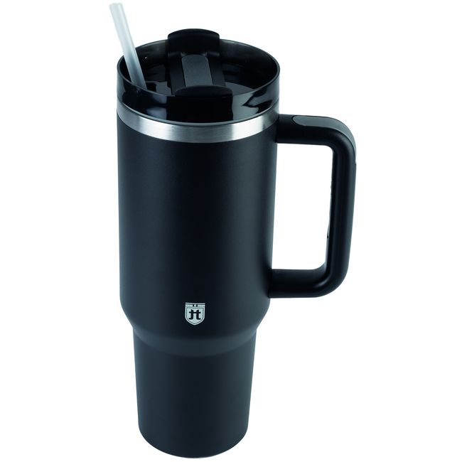 Gerra got termo, aceero inoxidable, tapa, portavasos cotxe PERCUTTI, 1200 ml