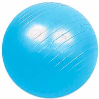 Pelota yoga pilates, pvc azul, hasta 100 kg, díametro 45 cm LONGFIT, 1 ud
