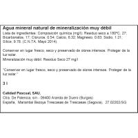 Agua mineral natural BEZOYA, ecobox 3 litros