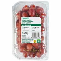 Uva morada sin semilla EROSKI, cubeta 750 g