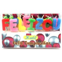 Velas feliz cumpleaños K-UTIL, caja