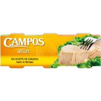 Tonyina en oli gira-sol CAMPOS, pack 3x65 g