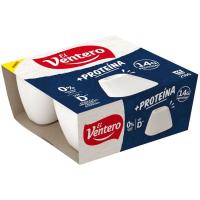 Formatge fresc amb proteïna EL VENTER, pack 4X62,5g