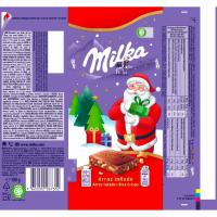 Mini tableta de Navidad MILKA, tableta 100 g