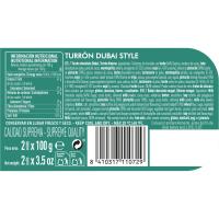 Turrón de chocolate Dubai 1880, tableta 200 g