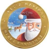 Medallón Papa Noel SIMÓN COLL, 1 ud, 60 g