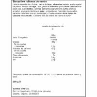 Barquillos rellenos de turrón ANTIU XIXONA, lata 200 g