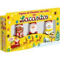 Figuras huecas de chocolate con leche LACASITOS, pack 3x34 g