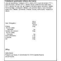 Carabasseta gratinada farcida de carn CARRETILLA, safata 350 g