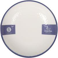 Plat pla de porcellana, Ø25,3 cm IZARO, set 3 u