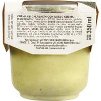 Crema de calabacín y queso EROSKI, tarro 350 ml