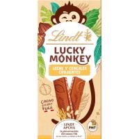 Xocolata crispy lucky monkey LINDT, rajola 100 g
