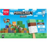 Gelat Minecraft FRIGO, 4 uds, caja 300 ml